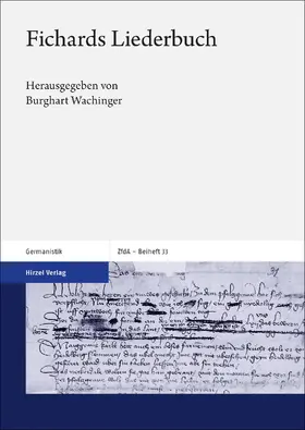 Wachinger |  Fichards Liederbuch | eBook | Sack Fachmedien