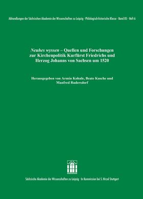 Kohnle / Kusche / Rudersdorf |  Neuhes wyssen | Buch |  Sack Fachmedien
