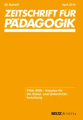 Jude / Klieme |  PISA 2009 - Impulse für die Schul- und Unterrichtsforschung | eBook | Sack Fachmedien