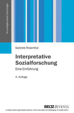 Rosenthal |  Interpretative Sozialforschung | eBook | Sack Fachmedien