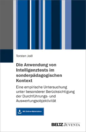 Joél |  Die Anwendung von Intelligenztests im sonderpädagogischen Kontext | Buch |  Sack Fachmedien