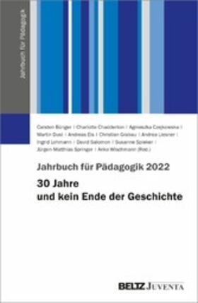 Bünger / Chadderton / Czejkowska | Jahrbuch für Pädagogik 2022 | E-Book | sack.de