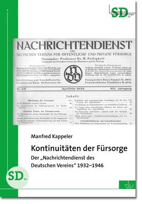 Kappeler |  Kontinuitäten der Fürsorge | eBook | Sack Fachmedien