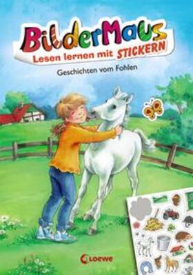Grimm / Loewe Erstlesebücher |  Bildermaus - Lesen lernen mit Stickern: Geschichten vom Fohlen | Buch |  Sack Fachmedien
