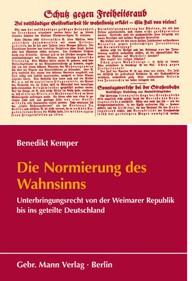 Kemper |  Die Normierung des Wahnsinns | Buch |  Sack Fachmedien