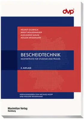 Globisch / Moldenhauer / Weidemann |  Bescheidtechnik | Buch |  Sack Fachmedien