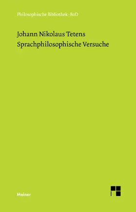 Tetens / Pfannkuch |  Sprachphilosophische Versuche | Buch |  Sack Fachmedien