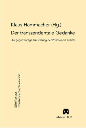 Hammacher |  Der transzendentale Gedanke | Buch |  Sack Fachmedien