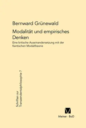 Grünewald |  Modalität und empirisches Denken | Buch |  Sack Fachmedien