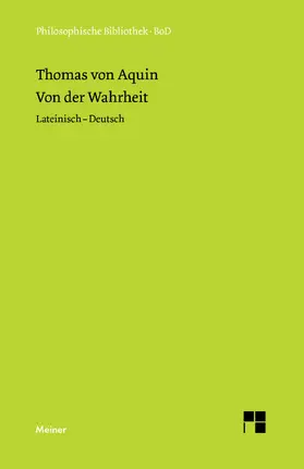 Zimmermann |  Von der Wahrheit. De veritate (Quaestio I) | Buch |  Sack Fachmedien