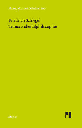 Schlegel / Elsässer |  Transcendentalphilosophie | Buch |  Sack Fachmedien