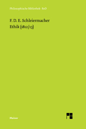 Schleiermacher / Birkner |  Ethik (1812/13) | Buch |  Sack Fachmedien