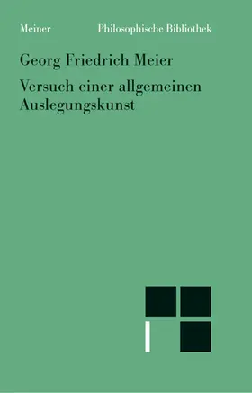 Meier / Bühler / Madonna |  Versuch einer allgemeinen Auslegungskunst | Buch |  Sack Fachmedien