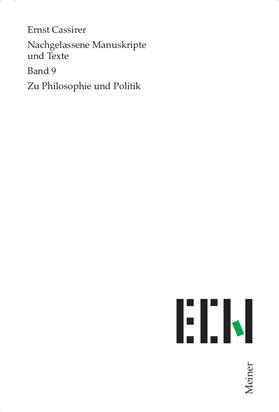Cassirer / Krois / Möckel |  Zu Philosophie und Politik | Buch |  Sack Fachmedien