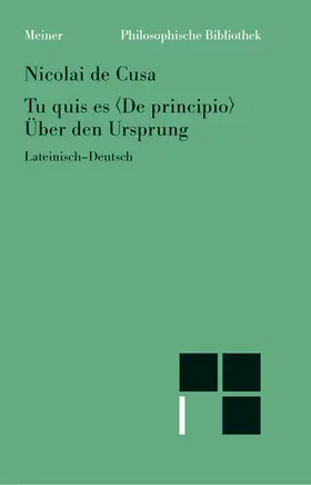 Bormann / Hoffmann / Wilpert |  Tu quis es (De principio). Über den Ursprung | Buch |  Sack Fachmedien