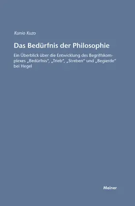 Kozu |  Das Bedürfnis der Philosophie | Buch |  Sack Fachmedien