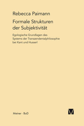 Paimann |  Formale Strukturen der Subjektivität | Buch |  Sack Fachmedien