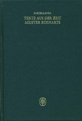 Beccarisi |  Miscellanea / Texte aus der Zeit Meister Eckharts | Buch |  Sack Fachmedien