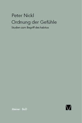 Nickl |  Ordnung der Gefühle | Buch |  Sack Fachmedien