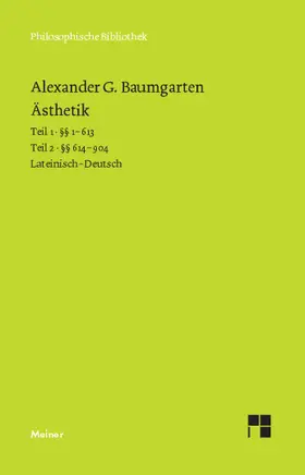 Baumgarten / Mirbach |  Ästhetik (2 Bde.) | eBook | Sack Fachmedien