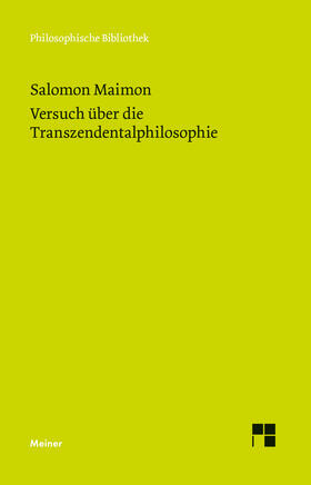 Maimon / Ehrensperger |  Versuch über die Transzendentalphilosophie | eBook | Sack Fachmedien