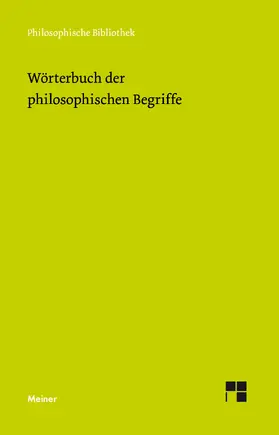 Regenbogen / Meyer / Kirchner |  Wörterbuch der philosophischen Begriffe | eBook | Sack Fachmedien