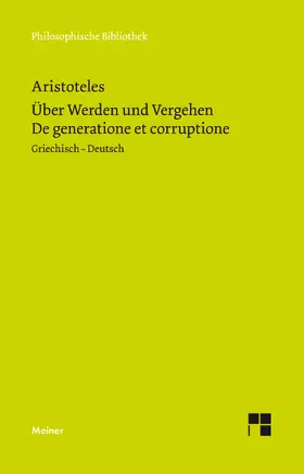 Aristoteles / Buchheim |  Über Werden und Vergehen | Buch |  Sack Fachmedien