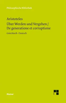 Aristoteles / Buchheim |  Über Werden und Vergehen | eBook | Sack Fachmedien