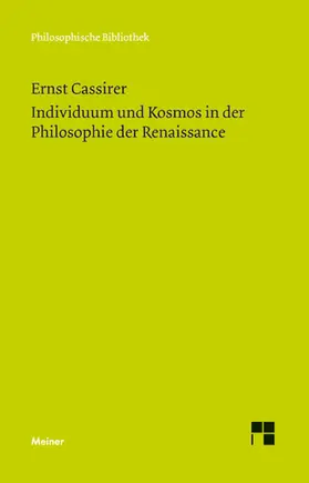 Cassirer |  Individuum und Kosmos in der Philosophie der Renaissance | eBook | Sack Fachmedien