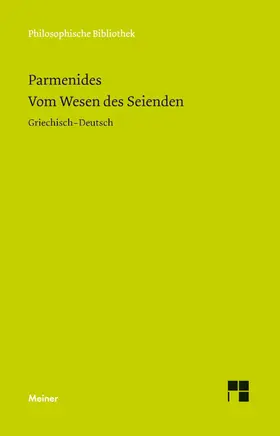 Parmenides / Hölscher / Reckermann |  Vom Wesen des Seienden | Buch |  Sack Fachmedien