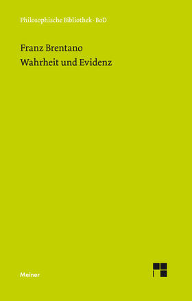 Brentano / Kraus |  Wahrheit und Evidenz | eBook | Sack Fachmedien