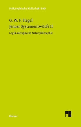 Hegel / Horstmann |  Jenaer Systementwürfe II | eBook | Sack Fachmedien