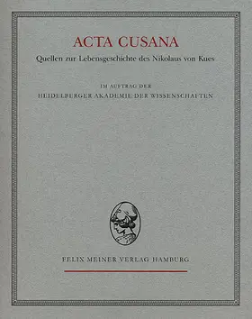 Helmrath / Woelki |  Acta Cusana. Quellen zur Lebensgeschichte des Nikolaus von Kues. Band II, Lieferung 3 | Buch |  Sack Fachmedien