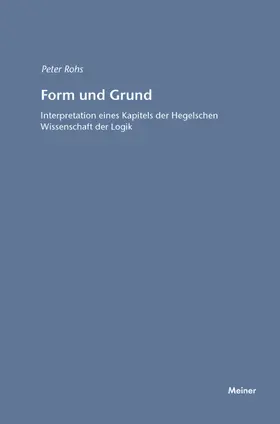 Rohs |  Form und Grund | Buch |  Sack Fachmedien