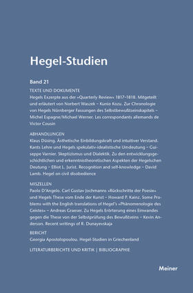 Nicolin / Pöggeler |  Hegel-Studien Band 21 | eBook | Sack Fachmedien
