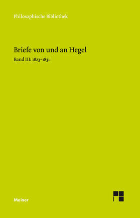 Hegel / Hoffmeister |  Briefe von und an Hegel. Band 3 | eBook | Sack Fachmedien