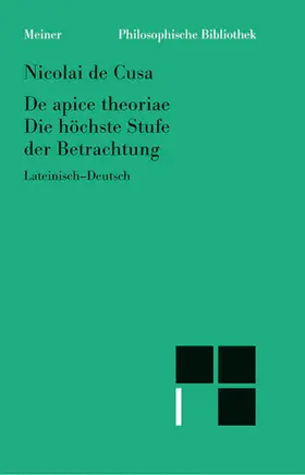 Senger / Hoffmann / Wilpert |  De apice theoriae. Die höchste Stufe der Betrachtung | eBook | Sack Fachmedien