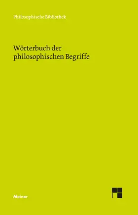 Regenbogen / Meyer / Kirchner |  Wörterbuch der philosophischen Begriffe | eBook | Sack Fachmedien