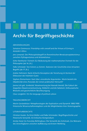 Bermes / Dierse / Erler |  Archiv für Begriffsgeschichte. Band 58 | eBook | Sack Fachmedien
