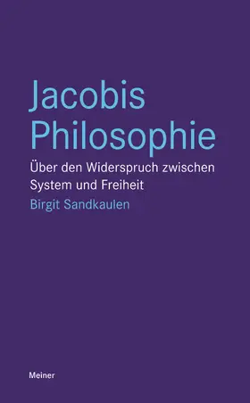 Sandkaulen | Jacobis Philosophie | Buch | 978-3-7873-3628-9 | sack.de