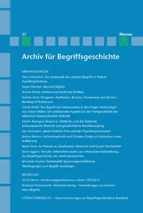 Bermes / Dierse / Erler |  Archiv für Begriffsgeschichte. Band 57 | eBook | Sack Fachmedien