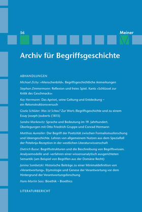 Bermes / Dierse / Erler |  Archiv für Begriffsgeschichte. Band 56 | eBook | Sack Fachmedien