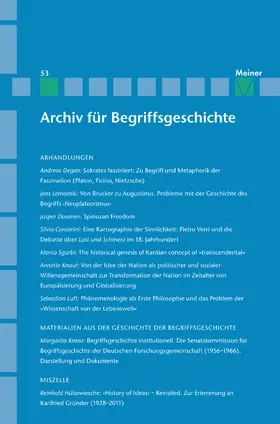 Bermes / Dierse / Erler |  Archiv für Begriffsgeschichte. Band 53 | eBook | Sack Fachmedien