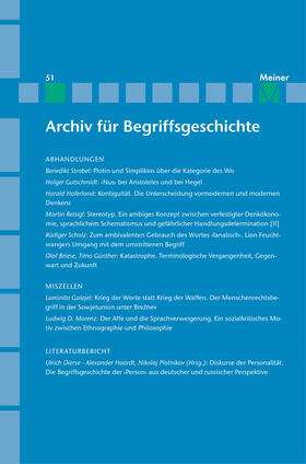 Bermes / Dierse / Erler |  Archiv für Begriffsgeschichte. Band 51 | eBook | Sack Fachmedien