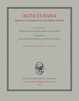 Helmrath / Woelki |  Acta Cusana. Quellen zur Lebensgeschichte des Nikolaus von Kues. Band II, Lieferung 5 | Buch |  Sack Fachmedien