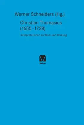 Schneiders |  Christian Thomasius (1655–1728) | eBook | Sack Fachmedien