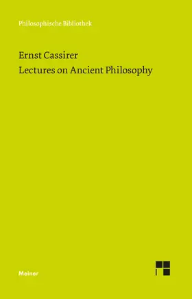 Cassirer / Borbone |  Lectures on Ancient Philosophy | Buch |  Sack Fachmedien