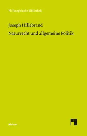 Hillebrand / Stiening / Roth |  Naturrecht und allgemeine Politik | Buch |  Sack Fachmedien