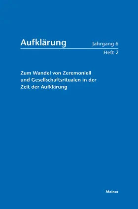 Gerteis |  Zum Wandel von Zeremoniell und Gesellschaftsritualen in der Zeit der Aufklärung | Buch |  Sack Fachmedien