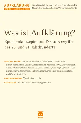 Mulsow / Stiening / Vollhardt |  Aufklärung, Bd. 35 | Buch |  Sack Fachmedien